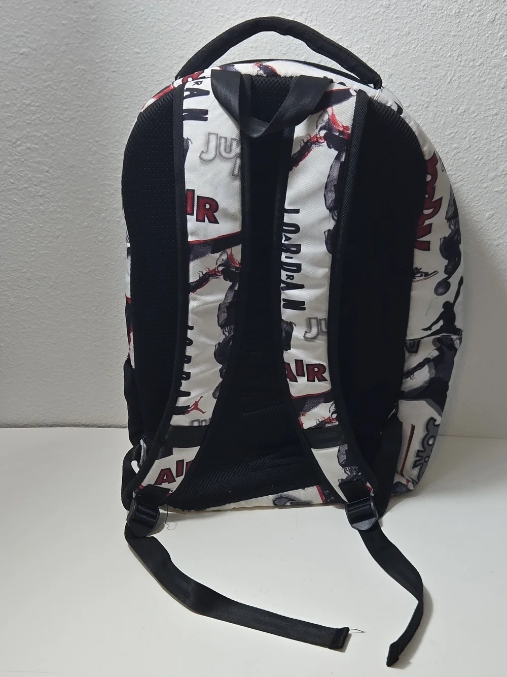 Jordan White, Black and Red Jumpman Logo Backpack